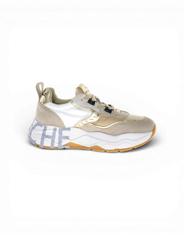 Voile Blanche CLUB105 Sneaker donna beige immagine 3