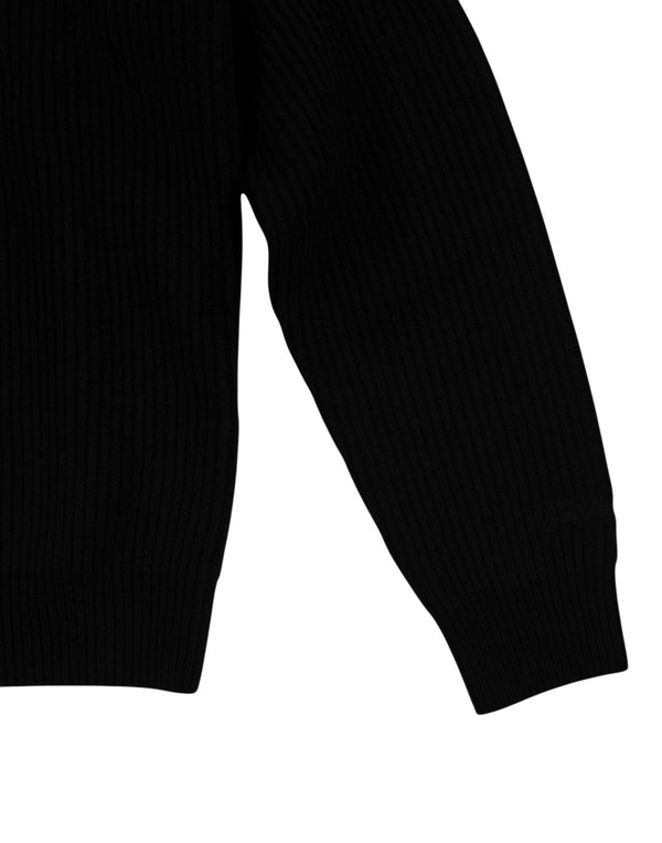 MARE003 00 BLACK Crewneck Ribbed Knit MARE003 00 BLACK MC2 Saint Barth 