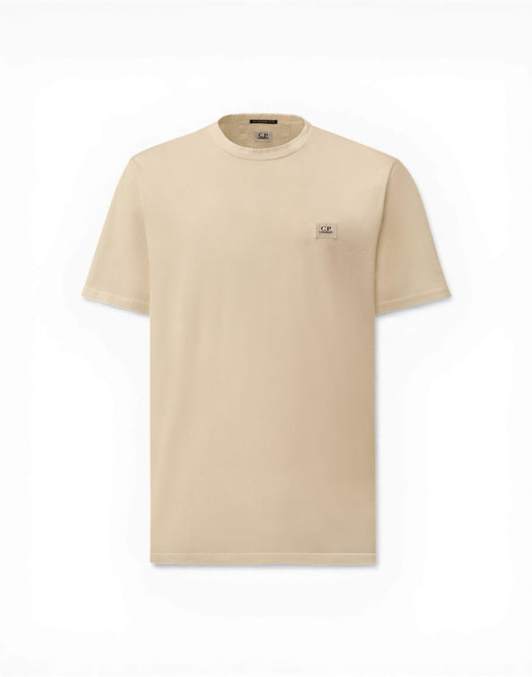 20CMTS113A006374G 103 Mercerized Jersey 70/2 Gasato Short Sleeve Patch T-Shirt 20CMTS113A006374G 103 C.P. Company 