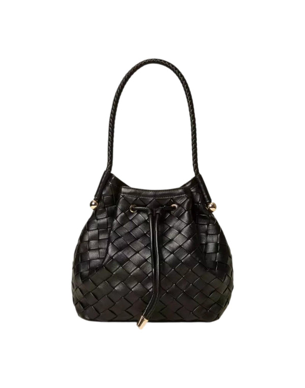 261TB7302 00006 Borsa a secchiello intrecciata a mano 261TB7302 00006 Twinset 