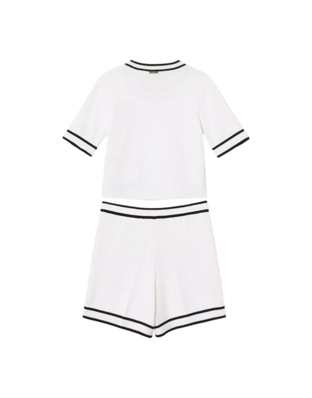 261GJ3070 13203 Maglia e shorts in maglia con bordature 261GJ3070 13203 Twinset 
