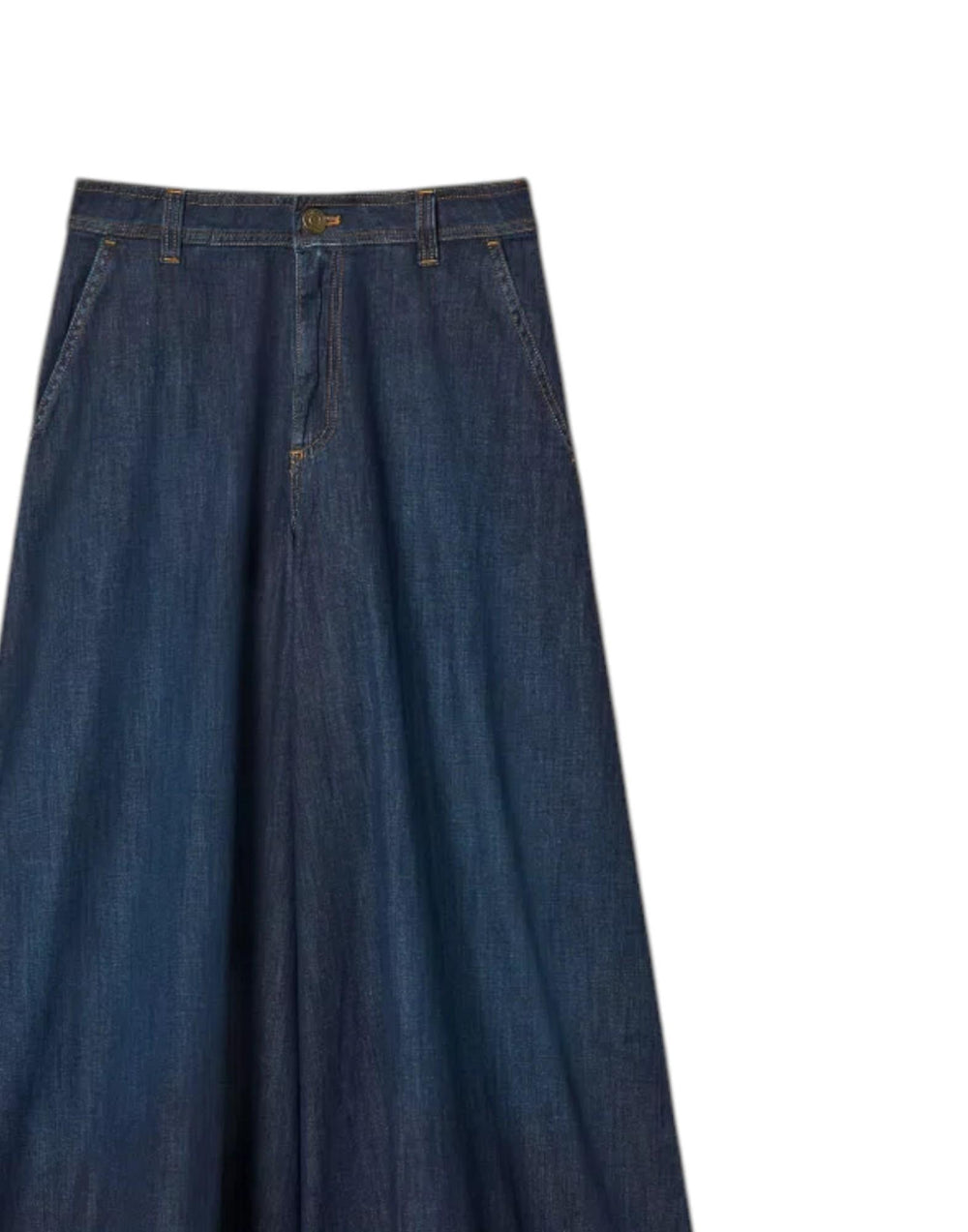261TP2671 01313 Jeans a palazzo con impunture 261TP2671 01313 Twinset 