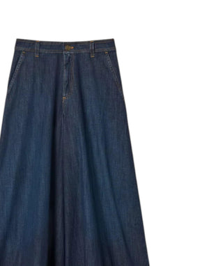 261TP2671 01313 Jeans a palazzo con impunture 261TP2671 01313 Twinset 