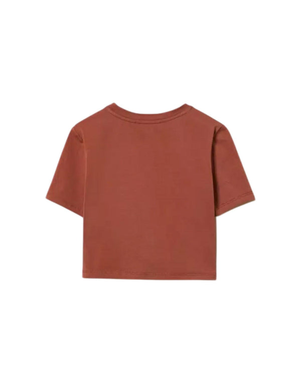 261GJ2256 13120 T-shirt con logo e incrocio 261GJ2256 13120 Twinset 