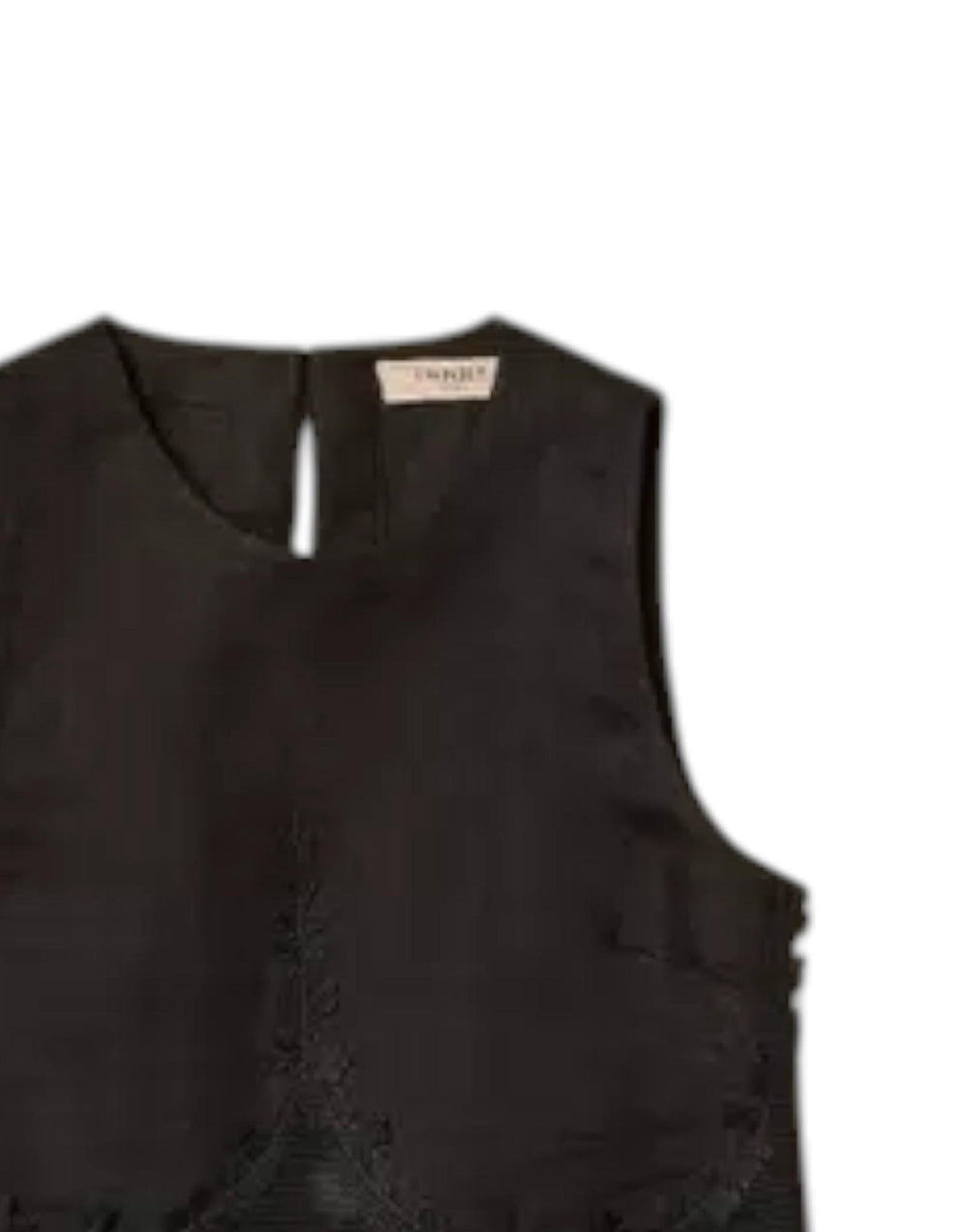 261TT2182 00006 Top in lino con pizzo 261TT2182 00006 Twinset 