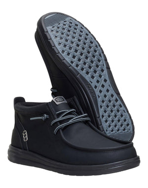 Hey Dude Wally Mid Gripr Classic Scarpe Stringate uomo nero immagine 3