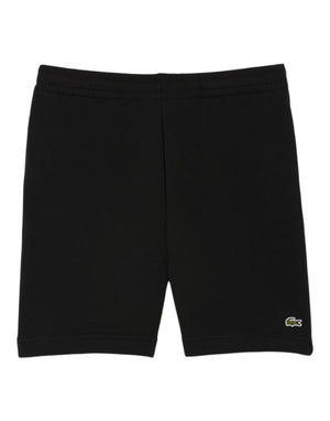 Lacoste Shorts in tessuto felpato regular fit Bermuda uomo nero