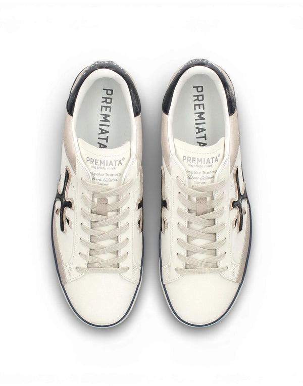 Premiata Steven 7285 Sneaker uomo bianco immagine 6