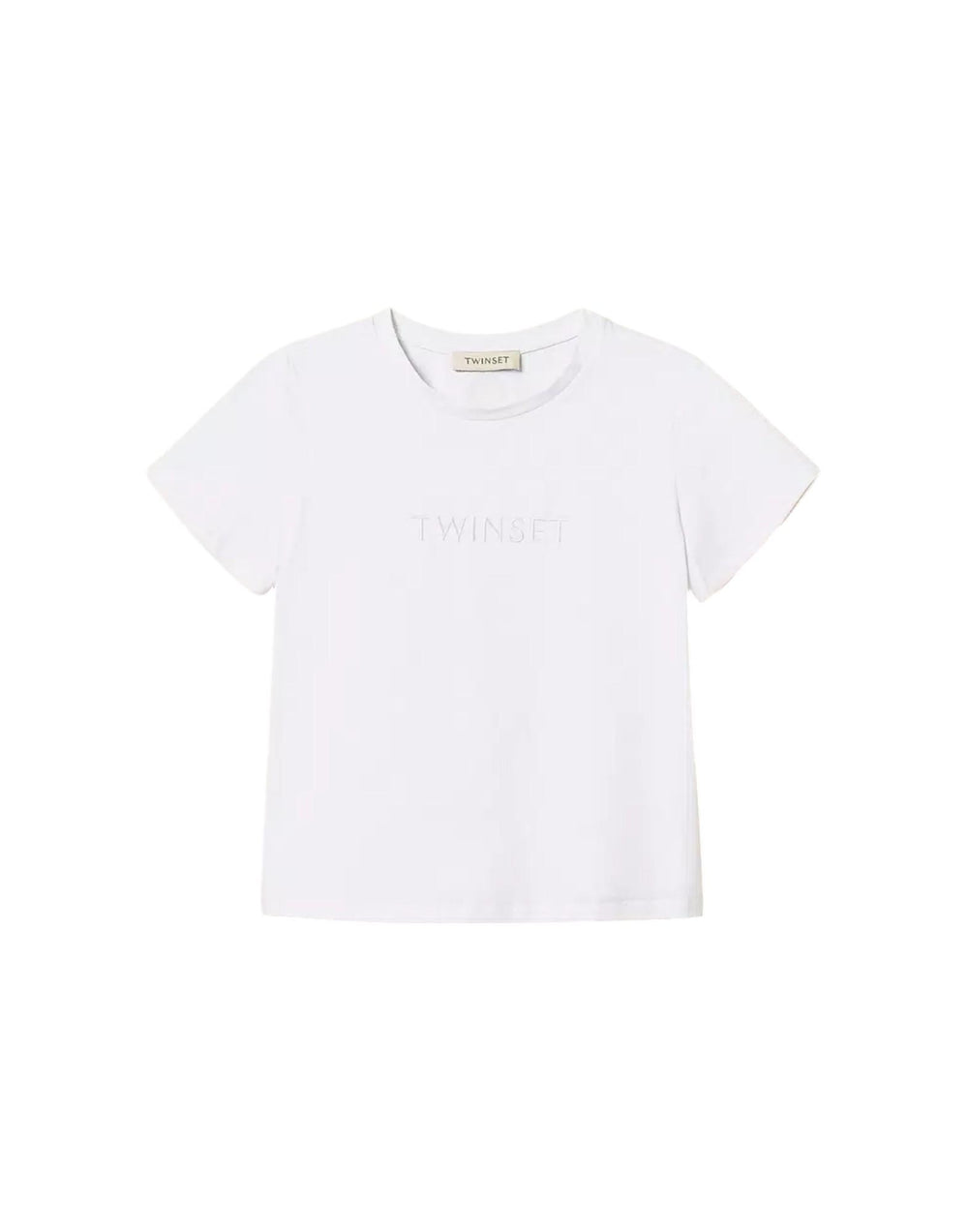 261GJ2252 00526 T-shirt regular con logo ricamato 261GJ2252 00526 Twinset 