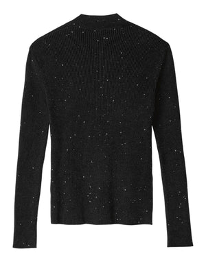 HMABW02325 NE01 Maglia Lupetto in Costina con Paillettes HMABW02325 NE01 Hinnominate 