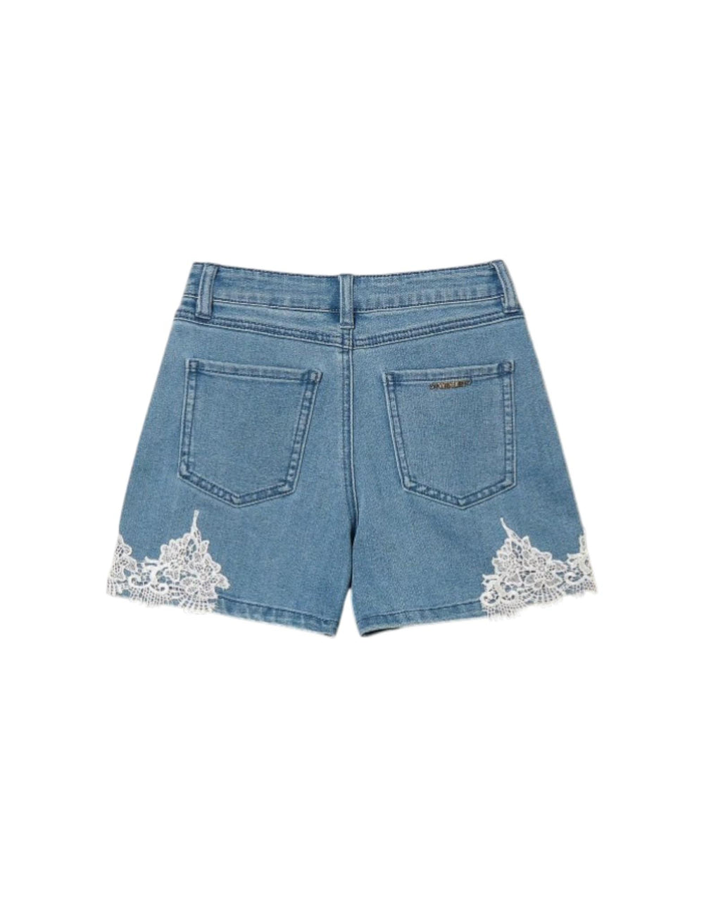 261GJ2081 03451 Shorts in jeans con pizzo 261GJ2081 03451 Twinset 