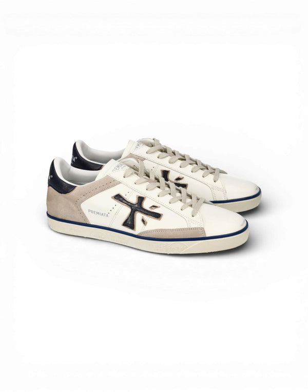 Premiata Steven 7285 Sneaker uomo bianco immagine 4