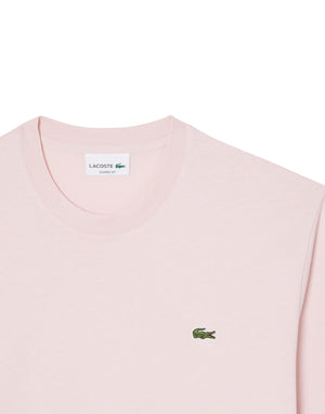 Lacoste T-shirt in cotone T-shirt uomo rosa immagine 2