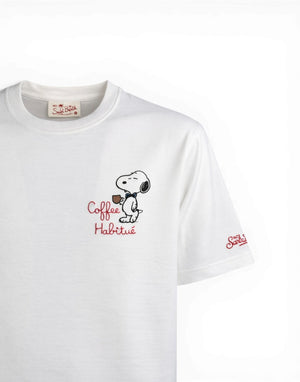 POT0001 01623L 01623L T-shirt Portofino Snoopy Coffee POT0001 01623L 01623L MC2 Saint Barth 