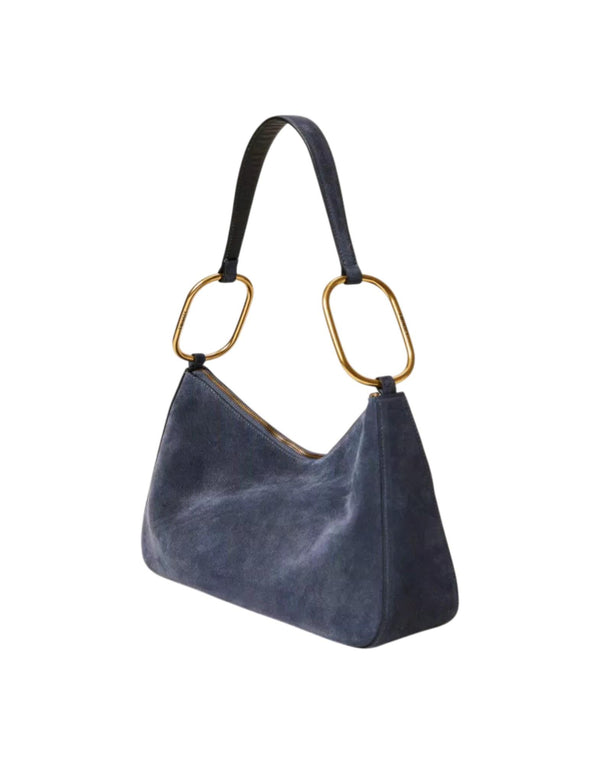 261TB7086 05259 Borsa "Liliane" media in suede con anelli 261TB7086 05259 Twinset 