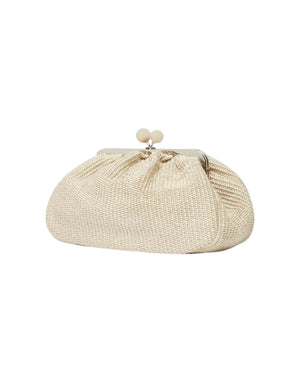 Weekend Max Mara Pasticcino Bag Medium effetto rafia Borsa donna beige immagine 2
