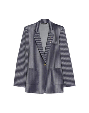 Pennyblack Blazer gessato Giacca donna blu