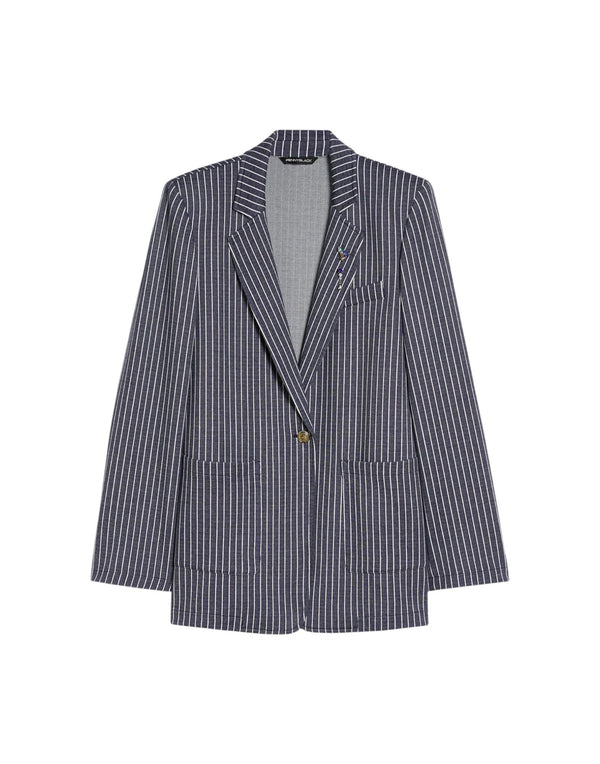 Pennyblack Blazer gessato Giacca donna blu