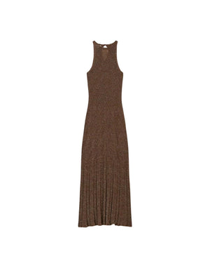 261TT3213 13566 Abito Lungo Maglia Lino Lurex 261TT3213 13566 Twinset 