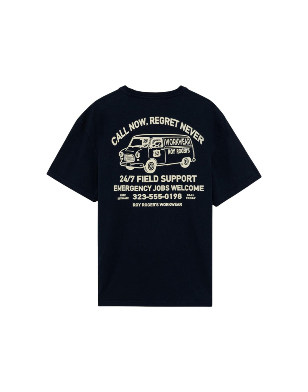 RRW017CR350569 C0048 T-shirt in jersey con stampa Call Now RRW017CR350569 C0048 Roy Roger's 