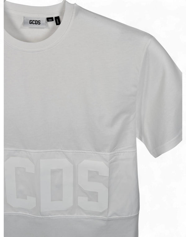 GCDS Band Logo Nylon Regular T-shirt uomo immagine 2