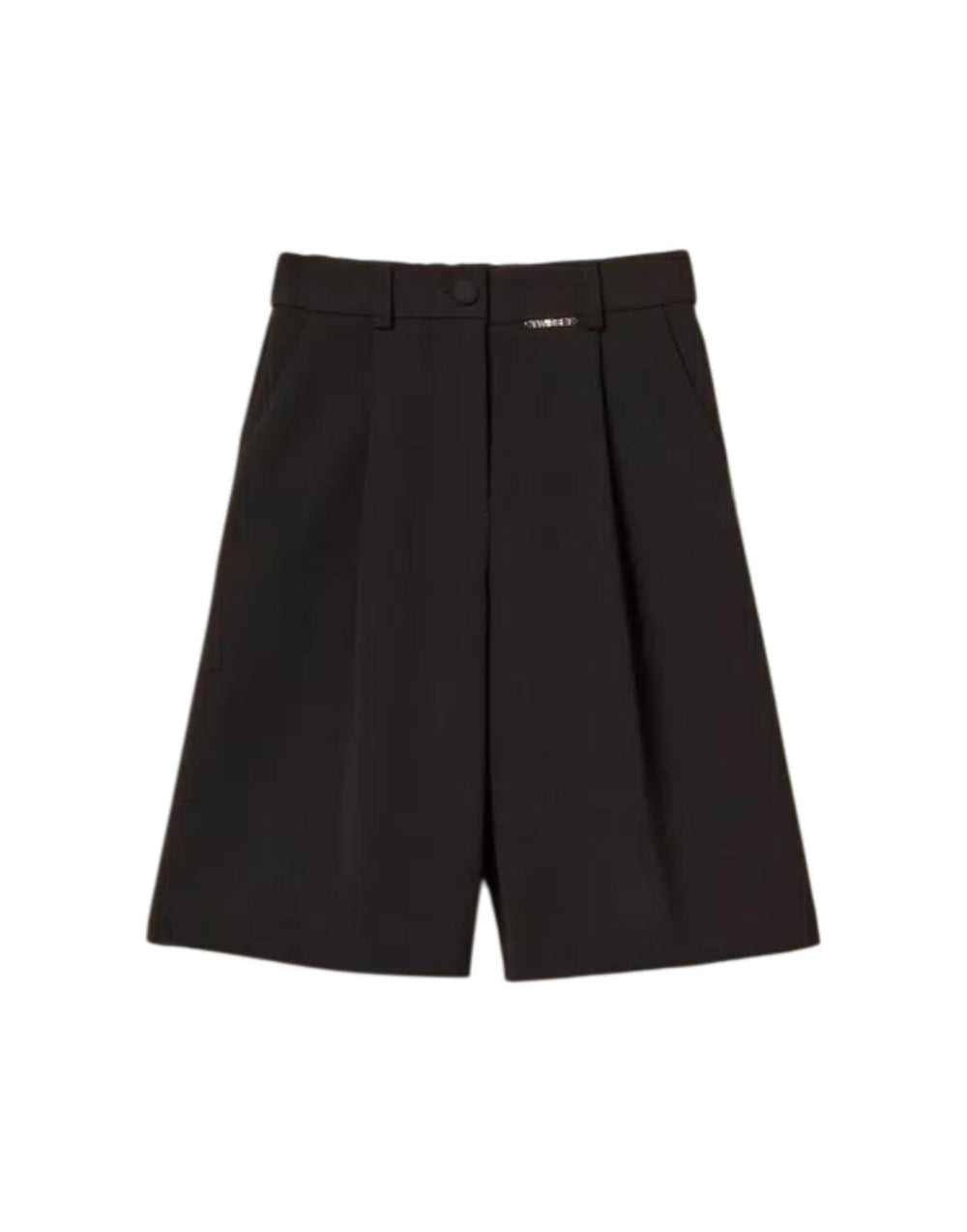 261GJ2Q57 00006 Bermuda in crêpe con pieghe 261GJ2Q57 00006 Twinset 