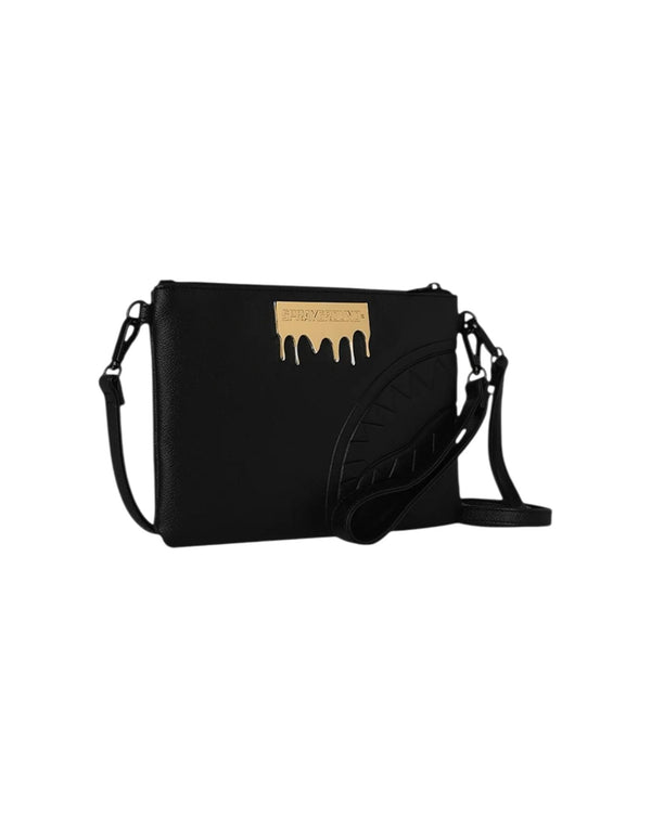 Sprayground Gold Brick Lux Crossbody 910B9044NSZ Pochette uomo nero immagine 3