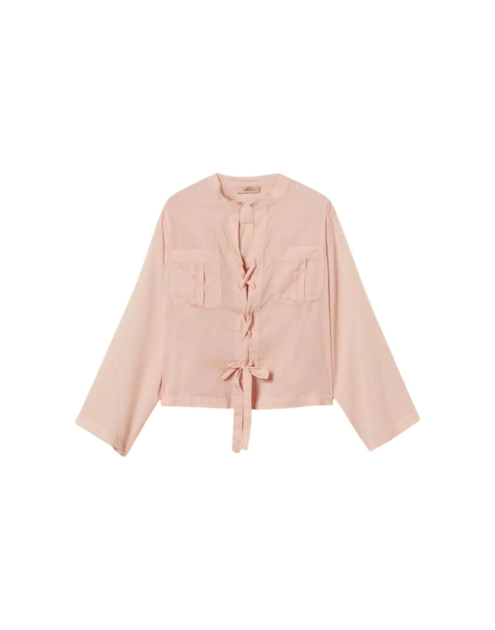 261TF2052 00816 Camicia in mussola con nastri 261TF2052 00816 Twinset 