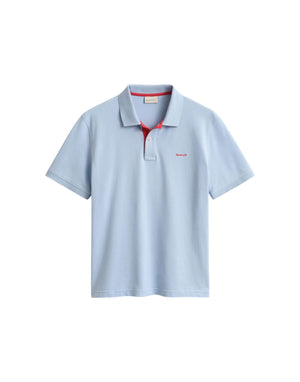 Gant Polo in piqué a contrasto Polo uomo blu