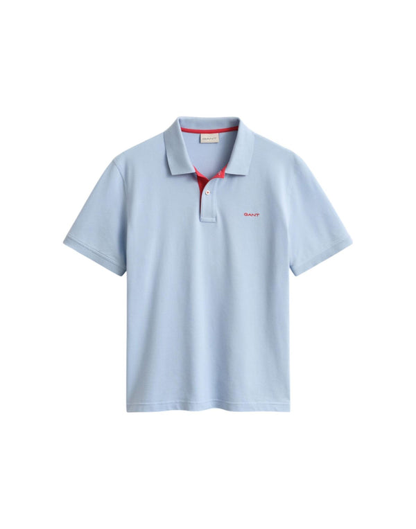 Gant Polo in piqué a contrasto Polo uomo blu