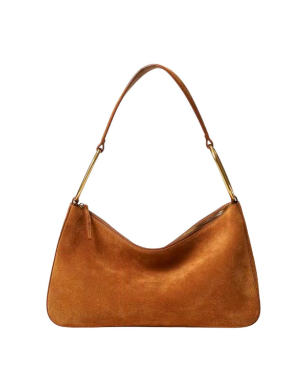 261TB7086 11061 Borsa "Liliane" media in suede con anelli 261TB7086 11061 Twinset 