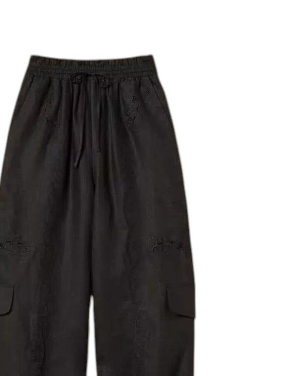 261TT2121 00006 Pantaloni Joggers Lino Sangallo 261TT2121 00006 Twinset 