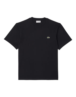 Lacoste T-shirt in cotone T-shirt uomo nero
