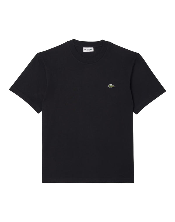 Lacoste T-shirt in cotone T-shirt uomo nero