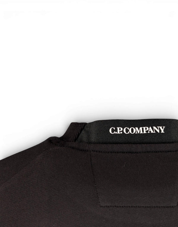 C.P. Company Sweatshirts Crew Neck Felpa girocollo uomo nero immagine 5