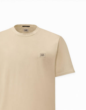 20CMTS113A006374G 103 Mercerized Jersey 70/2 Gasato Short Sleeve Patch T-Shirt 20CMTS113A006374G 103 C.P. Company 