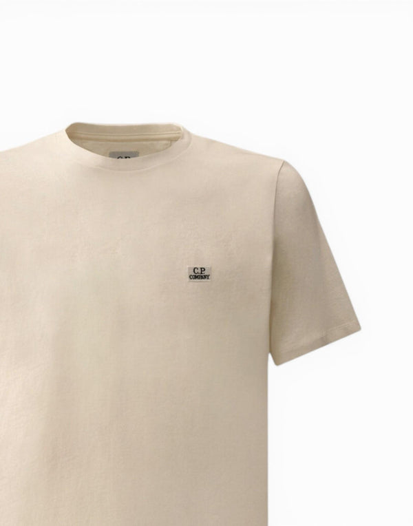 RCCMTS726A005100W 103 30/1 Jersey Short Sleeve Logo Patch T-Shirt RCCMTS726A005100W 103 C.P. Company 