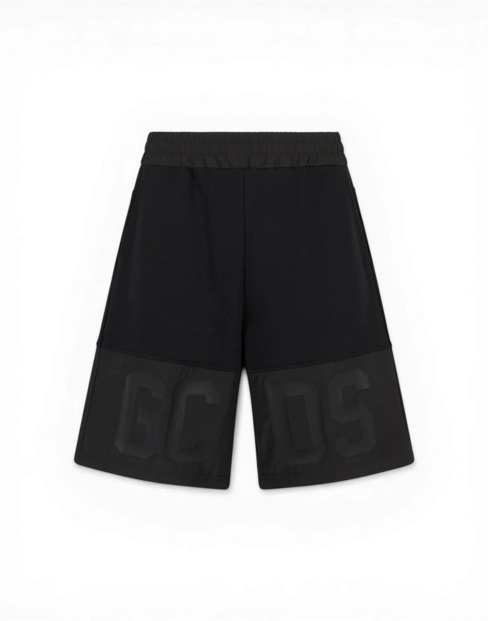Z0MLQL230F004 999B Shorts tuta con Banda Logo Z0MLQL230F004 999B GCDS 