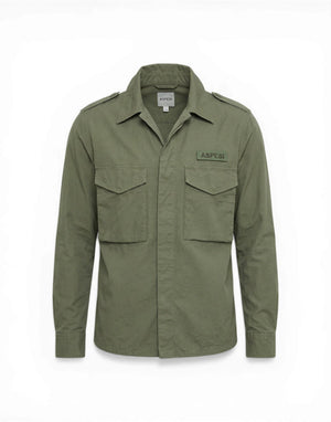 A CE10 G178 85393 Camicia Militare Cotone Tinto Capo A CE10 G178 85393 Aspesi 