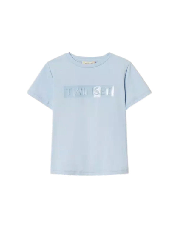 261GJ2250 04614 T-shirt regular con stampa glossy 261GJ2250 04614 Twinset 
