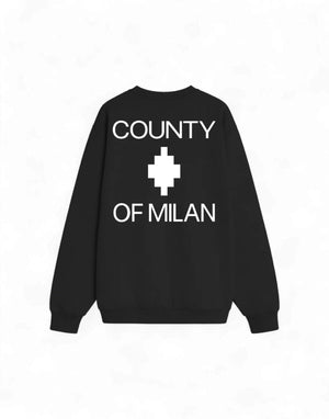 County of Milan S6CMMASW099 Felpa girocollo uomo immagine 2