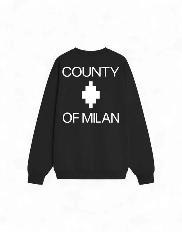 County of Milan S6CMMASW099 Felpa girocollo uomo immagine 2