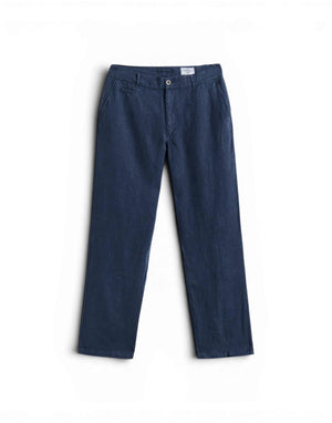 SS26.069 NAVY linen trousers SS26.069 NAVY Portuguese Flannel 