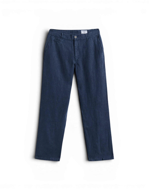 SS26.069 NAVY linen trousers SS26.069 NAVY Portuguese Flannel 