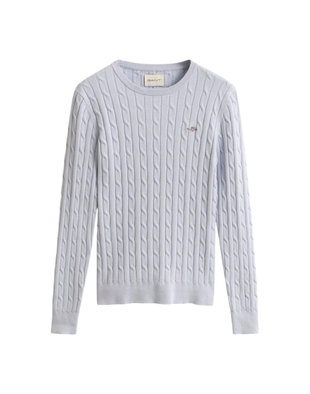 2601.4800100 455 Maglia girocollo a trecce 2601.4800100 455 Gant 