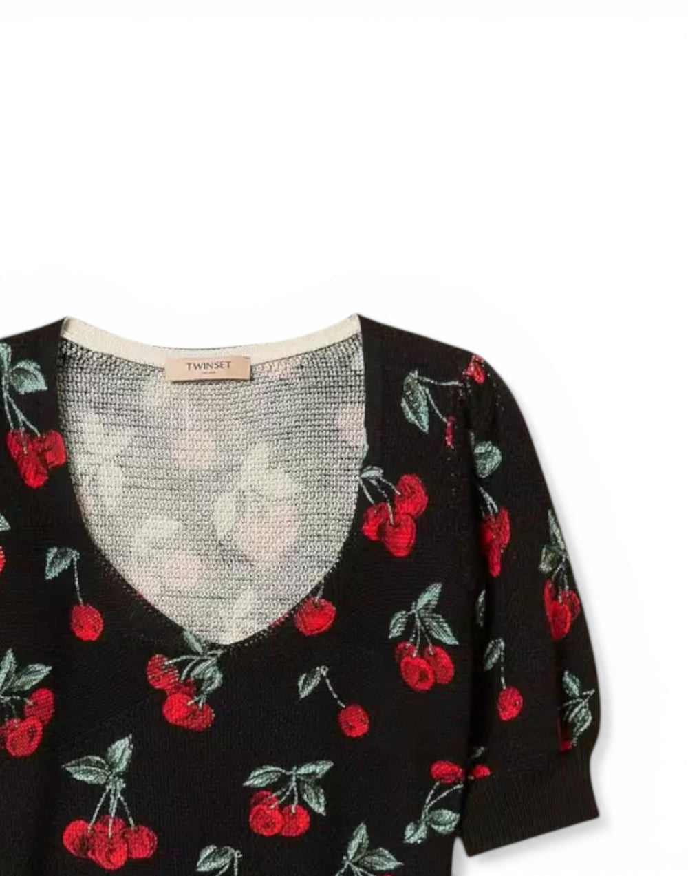 261TT3243 13500 Maglia con stampa ciliegie 261TT3243 13500 Twinset 