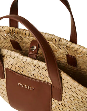 261GJ8014 11617 Borsa shopper in paglia 261GJ8014 11617 Twinset 