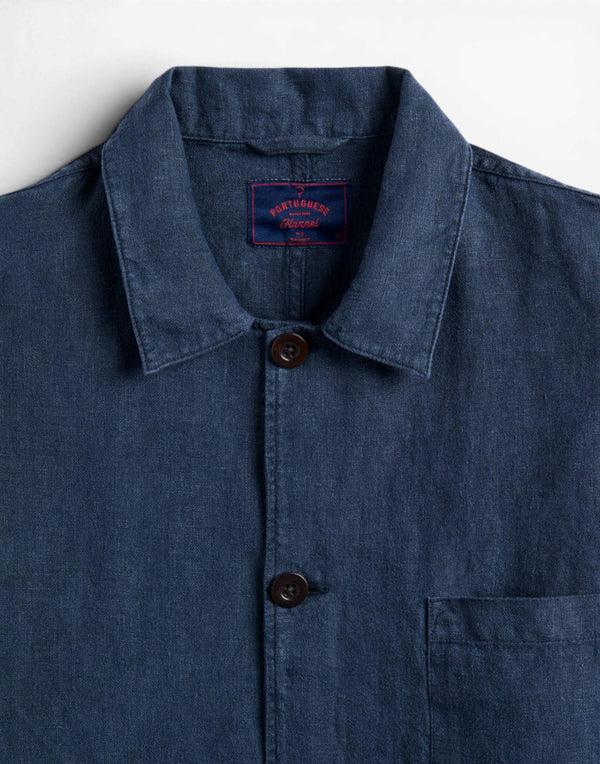 SS26.062 NAVY labura linen 100% lino SS26.062 NAVY Portuguese Flannel 