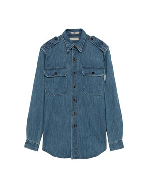 RND90353D7482876 C0999 Camicia Military in denim RND90353D7482876 C0999 Roy Roger's 