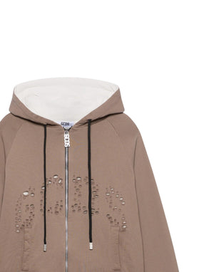 B2CW1915JE7 30 Felpa con cappuccio e full zip B2CW1915JE7 30 GCDS 